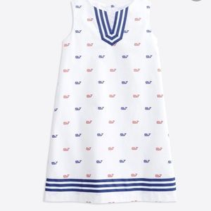 Girls Stars and Stripes whale shift dress